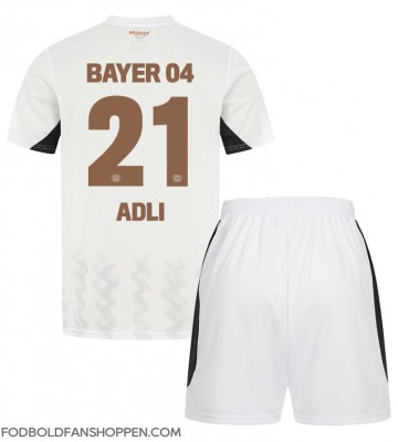 Bayer Leverkusen Amine Adli #21 Udebanetrøje Børn 2024-25 Kortærmet (+ Korte bukser)